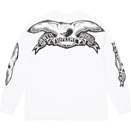 Supreme "Antihero Eagle Long-Sleeve" 'White'
