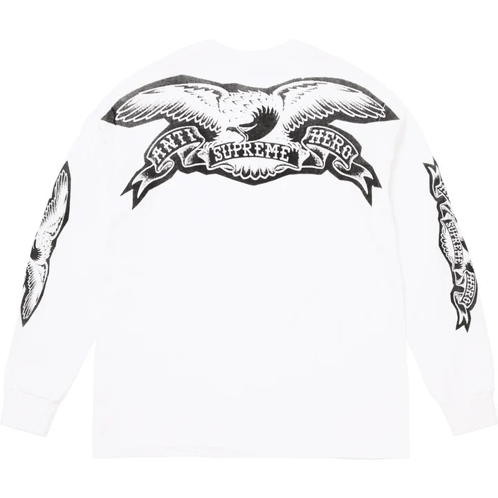 Supreme "Antihero Eagle Long-Sleeve" 'White'
